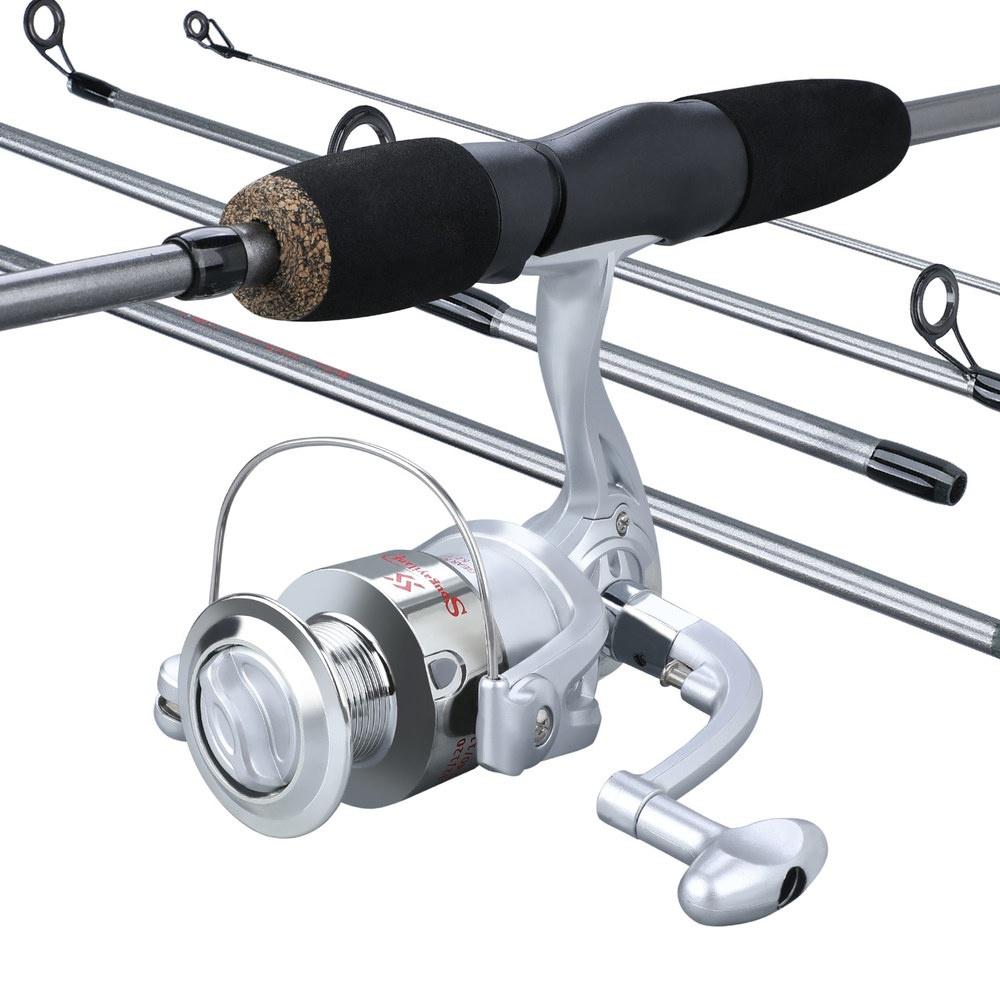 Zestaw kombinacji kołowrotków słodkowodnych ze słoną wodą 5.4FT Wędki podróżne z 6 + 1BB kołowrotkami Spinnng