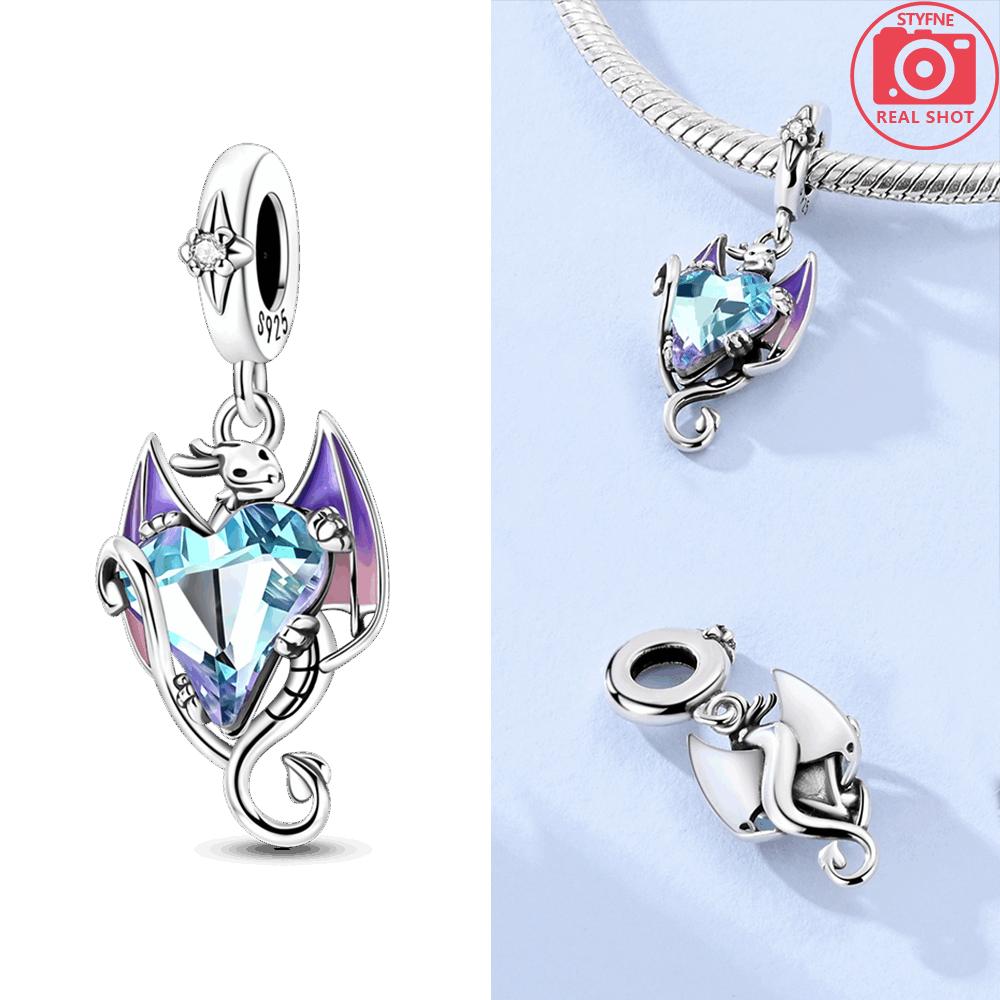 Authentic Charm copper Penguin Rabbit Blue Pendant Dog Animal Koala Bead Charms Compatible With Bracelets Accessory Gift Jewellery Diy Women