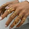 Unique Designs Patchwork Shaped Rings Gothic Styles Accessory for Men and Women Modern Jewelry Party Supplies Use