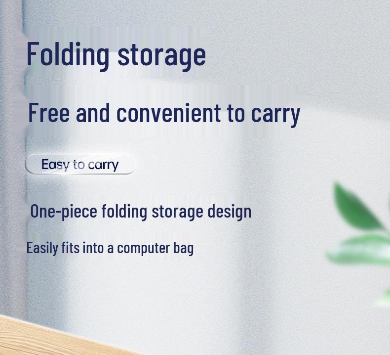 Aluminum Alloy Rotating Laptop Stand with Heat Dissipation, Folding and Height Adjustable.