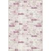 Pink Stone Patterned Decorative Carpet with Non-Slip Base, Living Room, Kitchen Rug, Bathroom and Bedroom Rug