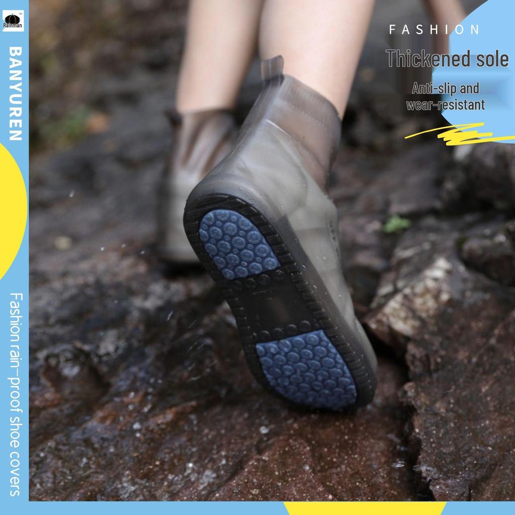 Unisex Waterproof Non-Slip Silicone Rain Boots - Durable, Thickened, and Wear-Resistant for Rainy Days