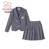 Fuluomi Girls' Academy Style JK Uniform Blazer & Pleated Skirt Set