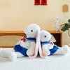 Cartoon Navy Rabbit Plush Toy Children's Birthday Gifts Drop-Ears Rabbit Home Pillow Couple Rabbit Event Doll