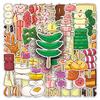 50 Cute Cartoon Oden Skewer Stickers - Waterproof Decoration for Computers, Thermos Cups, and Journals