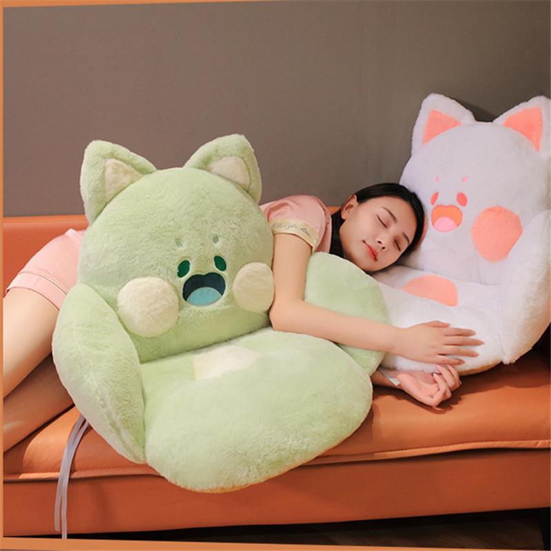 Cat Pillow Animal Seat Cushion Stuffed Plush Sofa Indoor Floor Home Chair Decor Winter Children Girls Birthday Gift