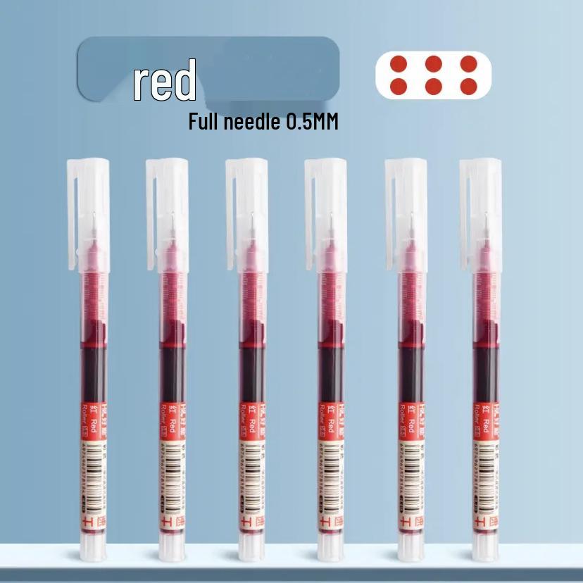 Large Capacity Colored Rollerball Pen - Quick-Drying, Carbon Neutral Ink, Water-Based, Ideal for Signatures and Journaling
