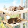 Coussin Peluche Perchoir Fenêtre Chat Cadre Bois Hamac Chat Meubles Animaux Lit Suspendu Chat Chambre à Coucher