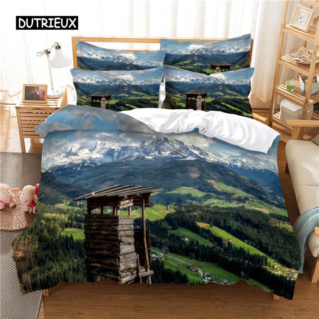 Beautiful  Scenery Bedding Set Duvet Cover Set 3D Bedding Digital Printing Bed Linen Queen Size Bedding Set