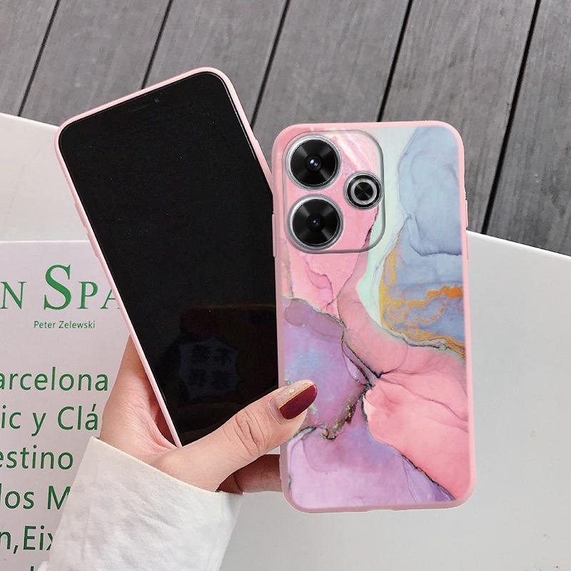 

Модный мраморный мягкий силиконовый чехол для Xiaomi Redmi Note 13 Pro 13C Samsung A35 A55 M35 M34 iPhone Huawei Honor 200 Camera Защитный противоударный чехол Honor 200 Smart