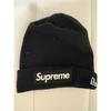 Used Supreme New Era Box Logo Beanie Black