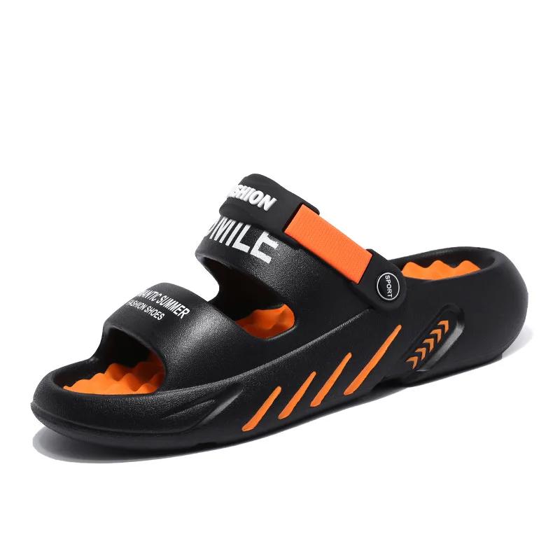 Fashion Summer Rubber Sandals Men Massage Slippers Mens Garden Shoes2025 Zuecos Hombre Cholas Man Beach Shoes Big Size 48 49