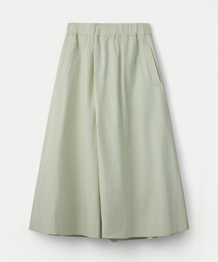 UMARMUNG Poplin Maxi Culotte Pants_Green Tea