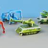 100Pcs/Set Kids 3D Puzzle Toy Number Animal Dinosaur Airplane Tank Spinning Top Cognition Jigsaw Assembly Educational Game Kit