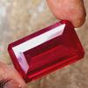 85 Cts Natural CERTIFIED Ruby Emerald Shape Red Rare Loose Gemstone