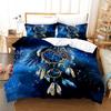 Dreamcatcher Duvet Cover Set Bohemian Mandala Bedding Set For Girls Adults Purple Polyester Comforter Cover King Queen Full Size