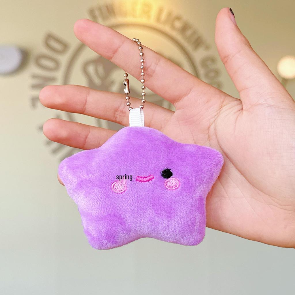 Urocza pluszowa zawieszka w kształcie gwiazdki: Dziewczęcy Plecak Brelok Akcesorium
