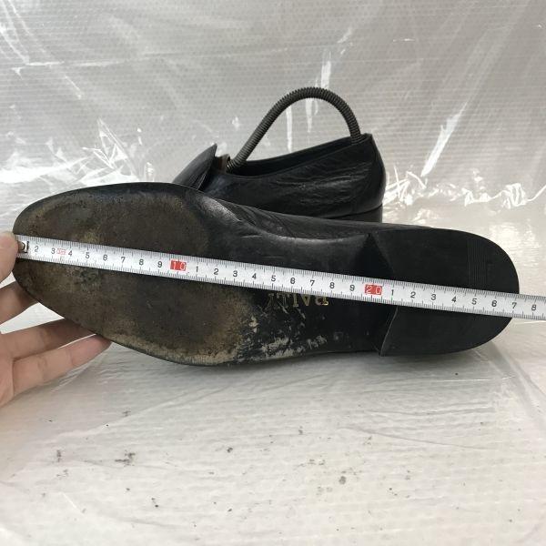 Bally Of Switzerland Leather Loafers Moccasin Size 6.5E 24.5-25.0cm Black Swiss Made Business Dress Shoes(USED)