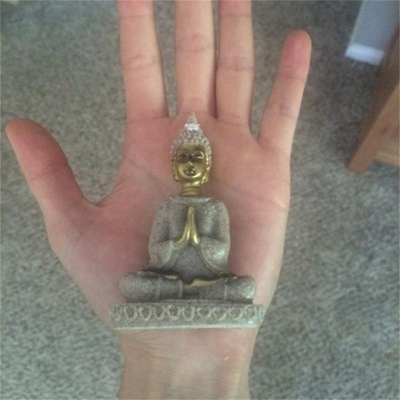 62KD Resin Buddhist Statue Figurine Buddhist Meditating Statue Sculpture for Indoor