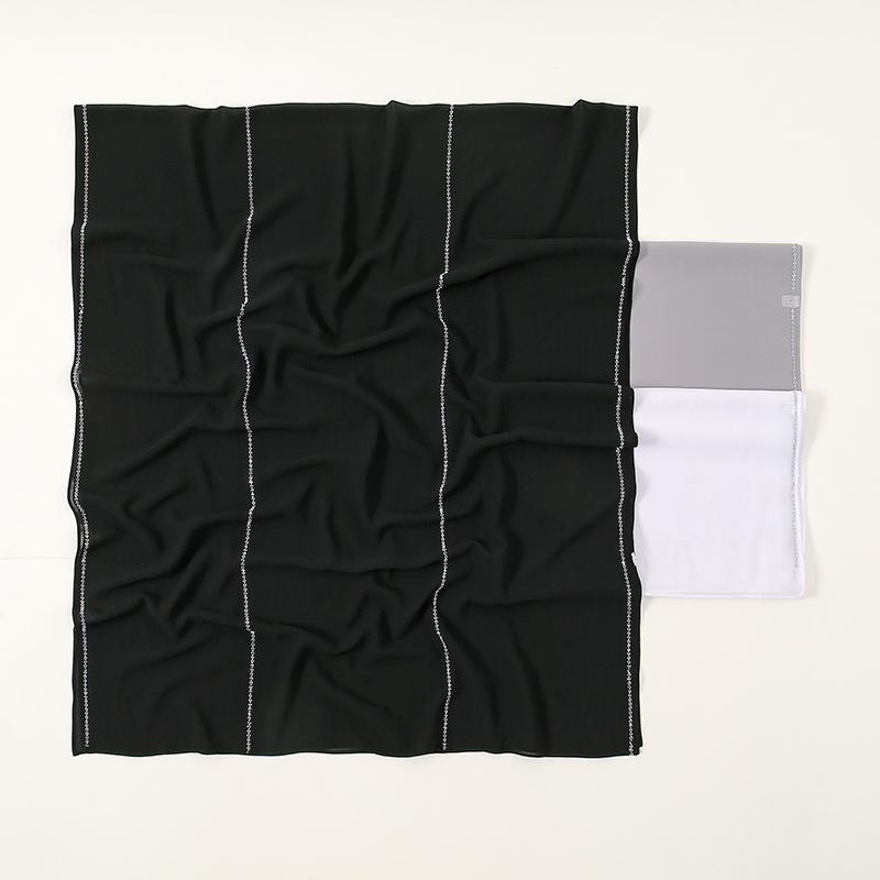 Nuovi Hijab Scialli in Chiffon con Diamanti Sciarpe Musulmane da Donna Copricapo con Strass Fasce Turbante Abbigliamento Islamico Bandana Liscia Bufandas