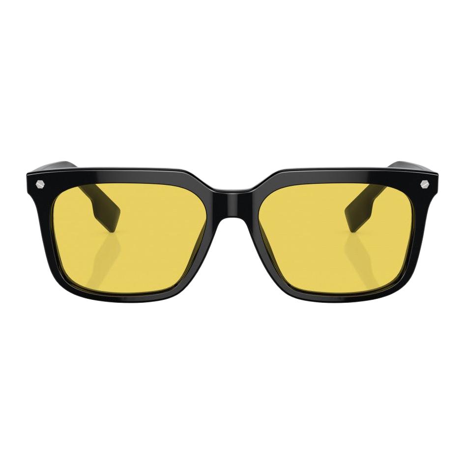 Burberry 4337F Rectangular Sunglasses With Logo Men Sunglasses Yellow B4337-F-3001/85