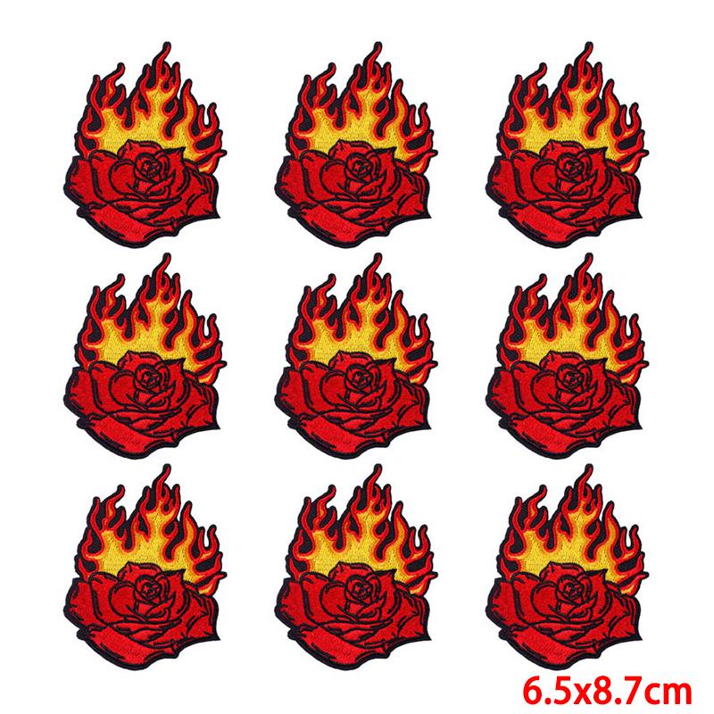 10 Pcs/lot Wholesale Embroidery Patch Iron On Patches For Clothing Patches On Clothes Jackets Decor Applique Sew Supplies