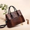 Krokodilmuster Tasche Damen Tragetasche One Shoulder Umhängetasche Damen Handtasche Große Tasche
