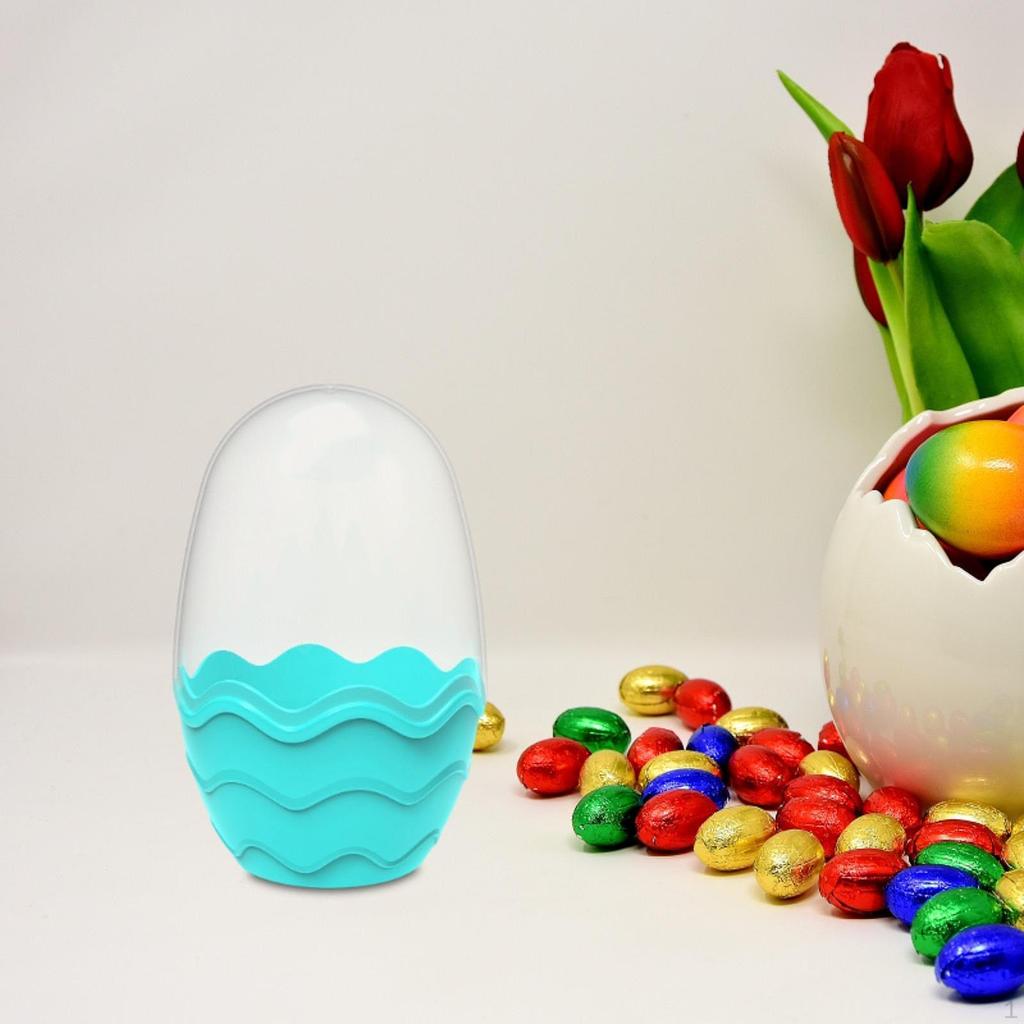 Fillable Easter Egg Basket Fillers Portable Toys Shaped Container Eggshell for Candy
