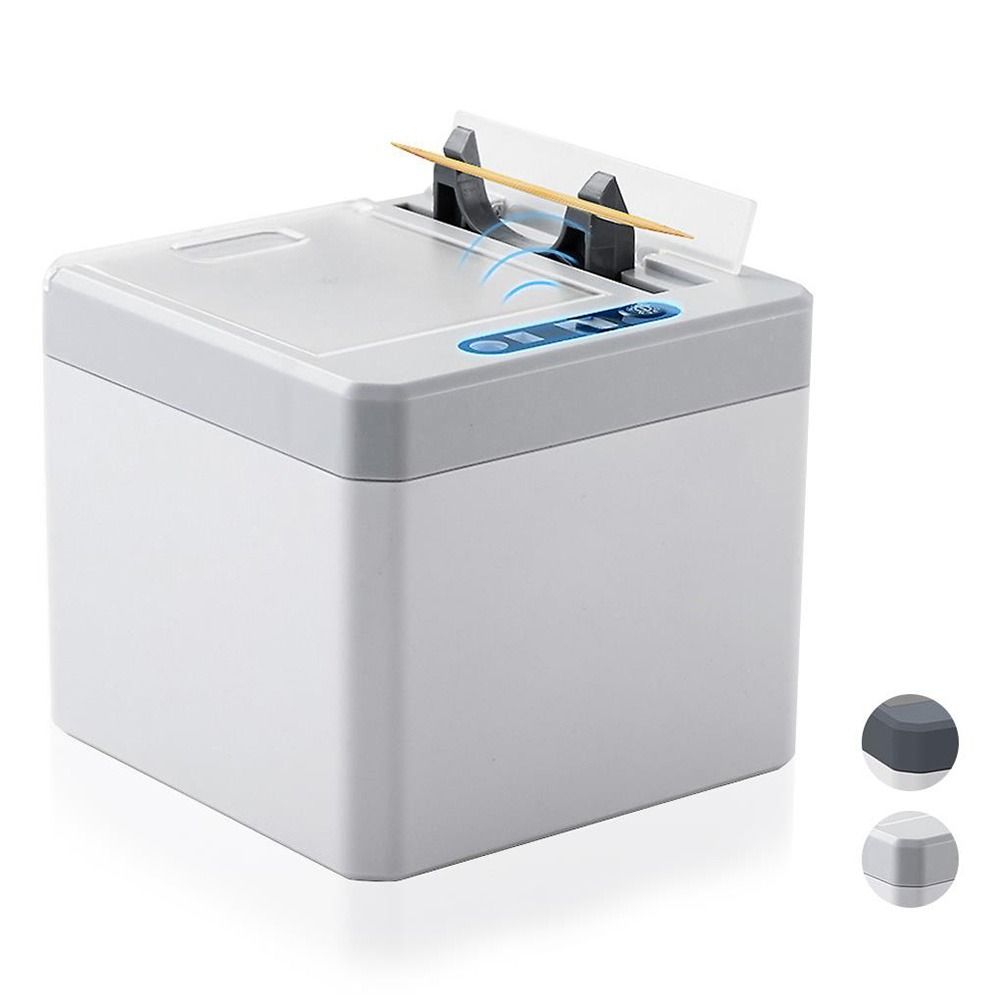 

Restaurant Kitchen Supplies Toothpick Dispenser Toothpick Storage Box Electric Toothpick Holder сірий білий колір