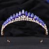 DIEZI Koreanisch Süß Niedlich 6 Farben AB Kristall Tiara Krone Für Damen Mädchen Hochzeit Elegant Luxuriös Prinzessin Party Haarschmuck Schmuck