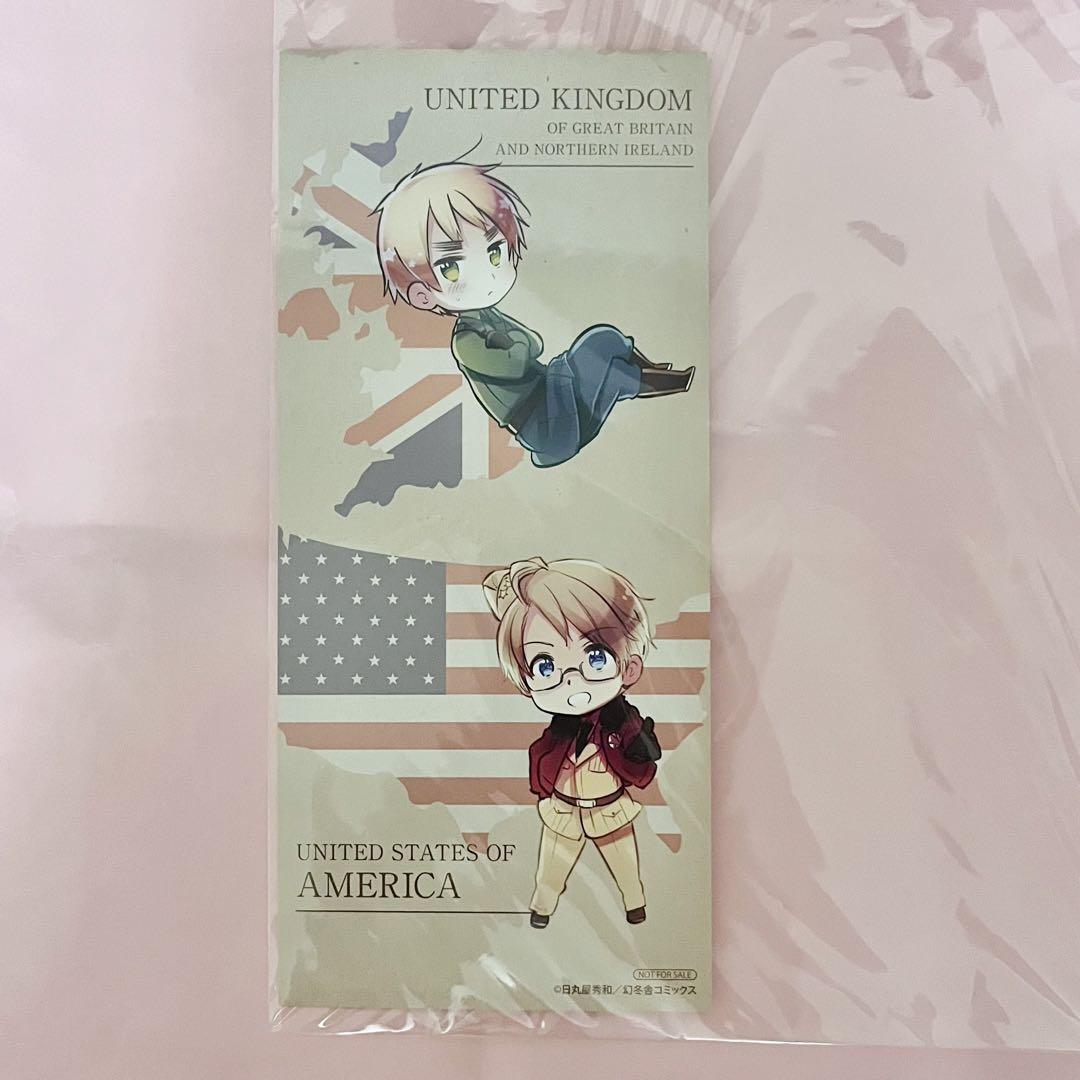 

[Б/У] Хеталия Великобритания и Америка Большой Бонус Закладка