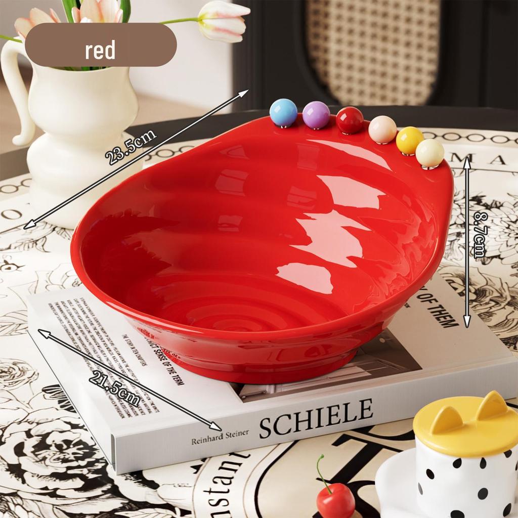 Premium Fruit Plate & Fork Set: Ideal for Home or Living Room Desserts and Salads