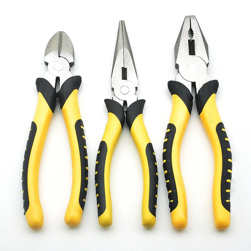 Multifunctional Hardware Pliers 8-inch Universal Wire Cutting Pliers, Diagonal Pliers, Crimping Pliers, Pointed Nose Pliers Manual Tools Electricians