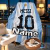 Custom Name Personalized football star Print Blankets, Home Decor, Bedroom, Sofa, Camping, Couch, Gifts for Birthday Christmas