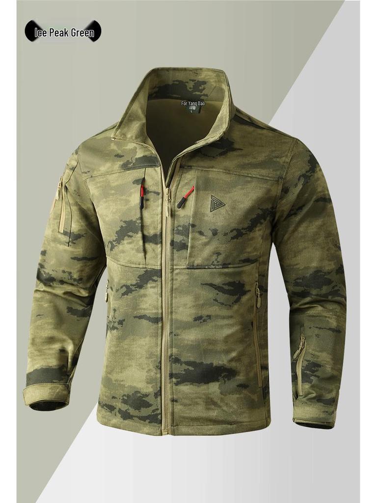 Herren Tarnung Arbeitskleidungs-Set: Robuste taktische Outdoor-Uniform für Frühling & Herbst