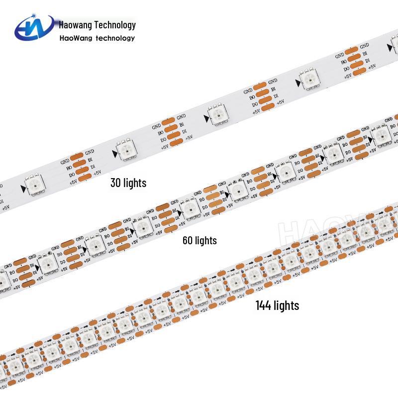 WS2813 Dream Color 5050 RGB LED Strip with Built-in IC Driver and Breakpoint Resume, DC5V