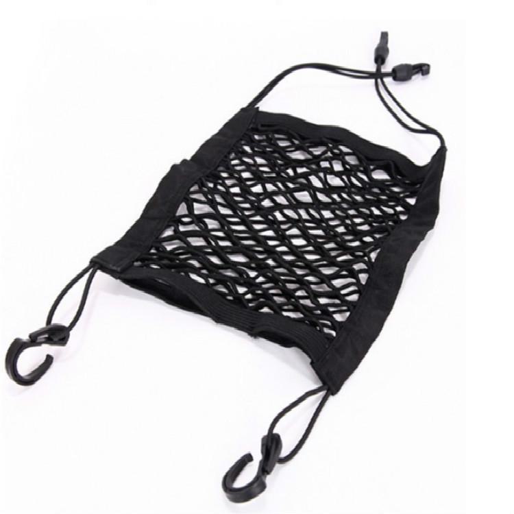 Organizator universal de buzunar cu plasă de depozitare pentru mașină, cu două straturi, pentru provizii auto, geantă de depozitare pentru scaune