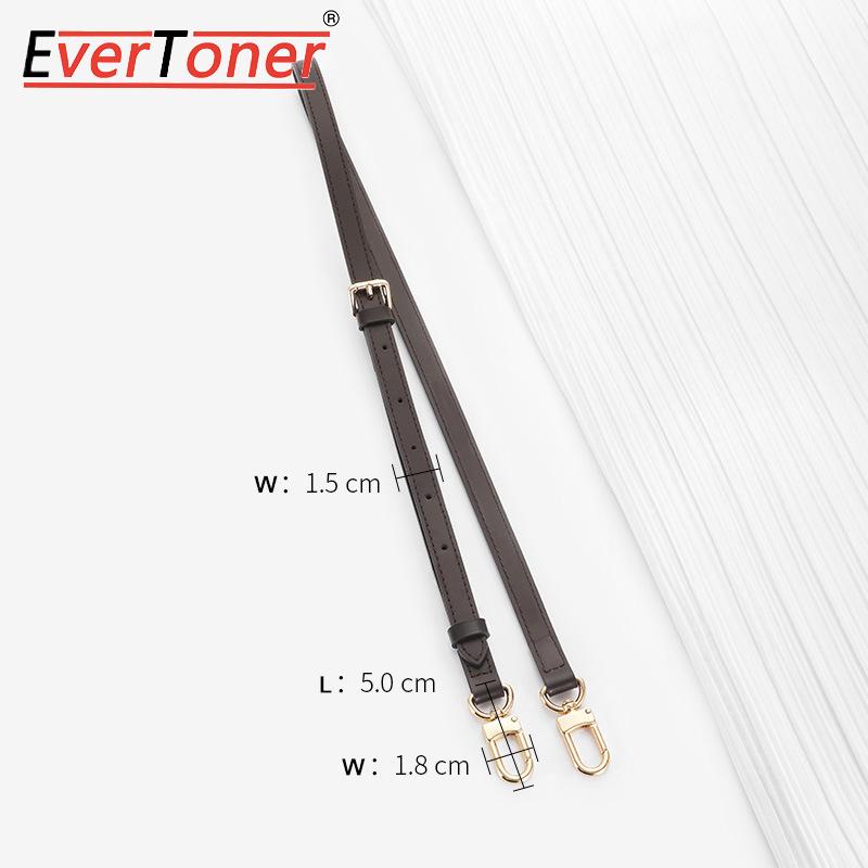 EverToner Dark Brown Handbag Leather Strap For L- Spee-dy 20/25/30 Bag Crossbody Bag Accessories