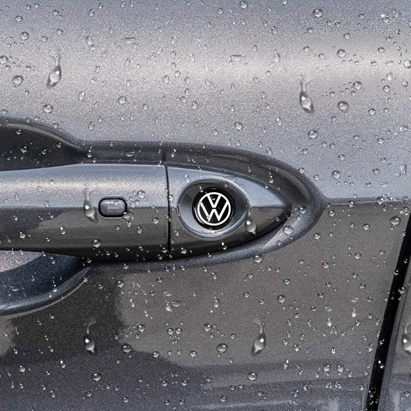 VW Car Styling 3D Aluminum Metal Car Key Shell Badge Stickers For Volkswagen VW R Polo Passat E Rline Golf Tiguan Jetta GTI Touran