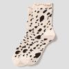 [8 Seconds] Leopard Print Shirred Socks Beige (3567KTAMDA)