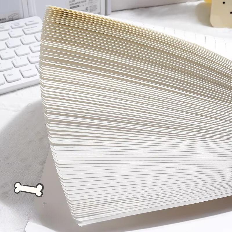 1pc A5 Cartoon Line Coil Notebook Hard Cover Kawaii Korean Stationery School Supplies for Students Back To School