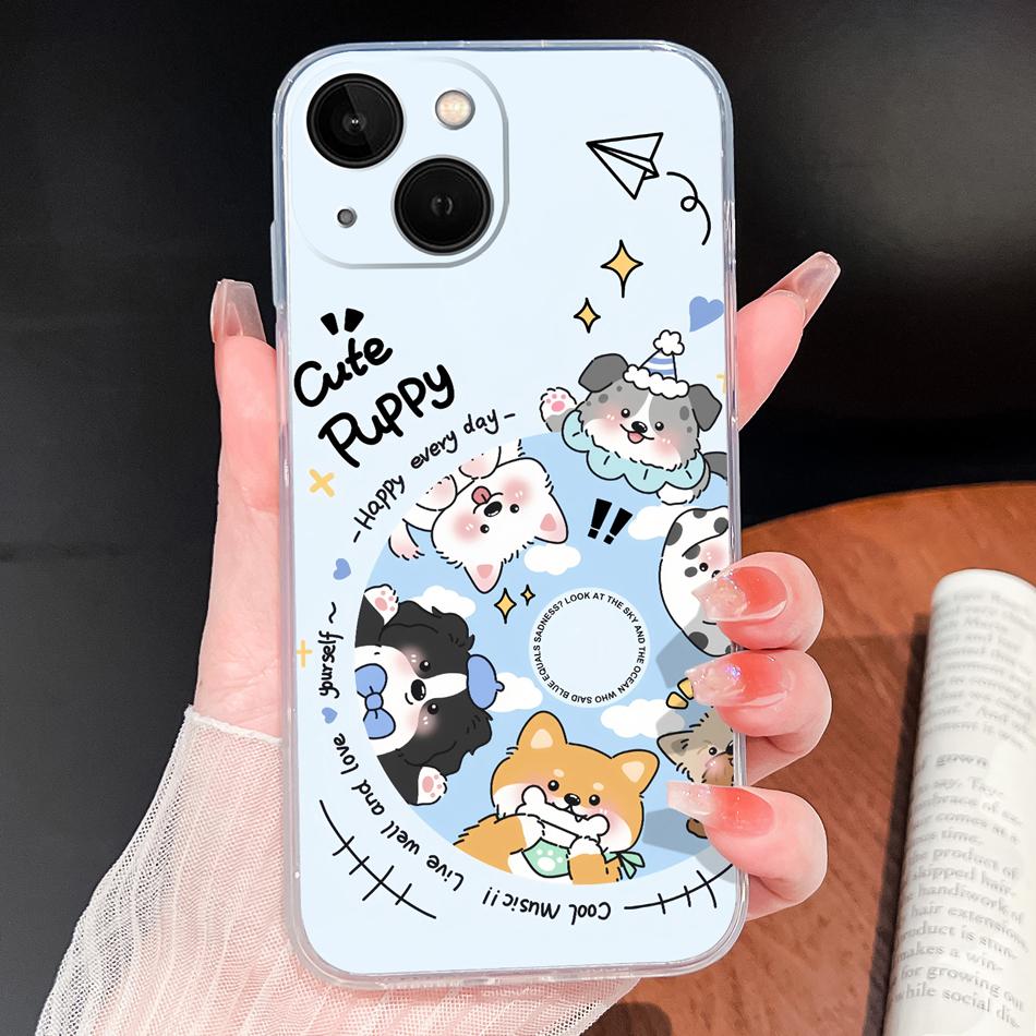 For iPhone 13 Pro Max 13 mini Phone Case Butterfly Patterns Soft Slim Transparent Silicone Cover For iPhone13 Lightweight Funda