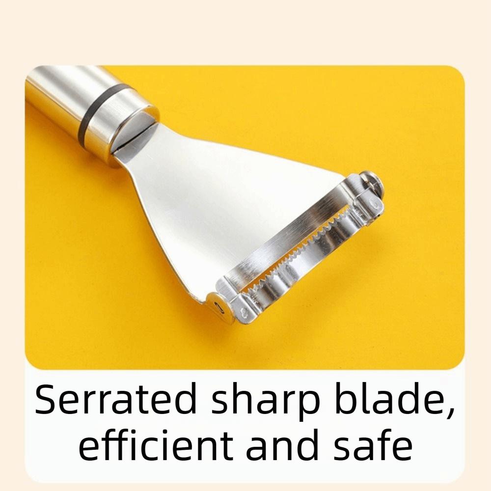 Stainless Steel Corn Peeler Serrated Edge Corn Thresher Manual Corn Planer Kitchen Utensil