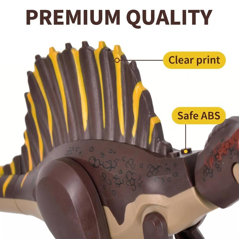 Jurassic Large Spinosaurus Dinosaur World Building Block Figure Movable Joint Prehistoric Animal Model Educational Assemble Toy