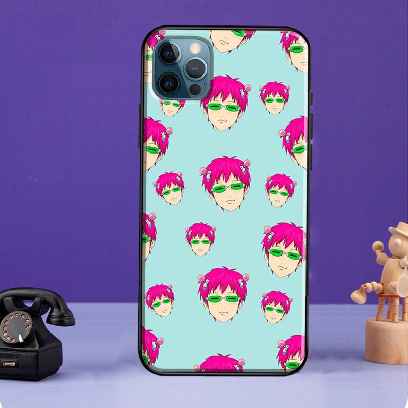 

Чехол Anime The Disastroous Life Of Saiki K для iPhone 13 11 14 Pro Max 12 mini Full Cover для iPhone XR XS Max X 7 8 Plus SE 2020 iPhone 14Pro MAX