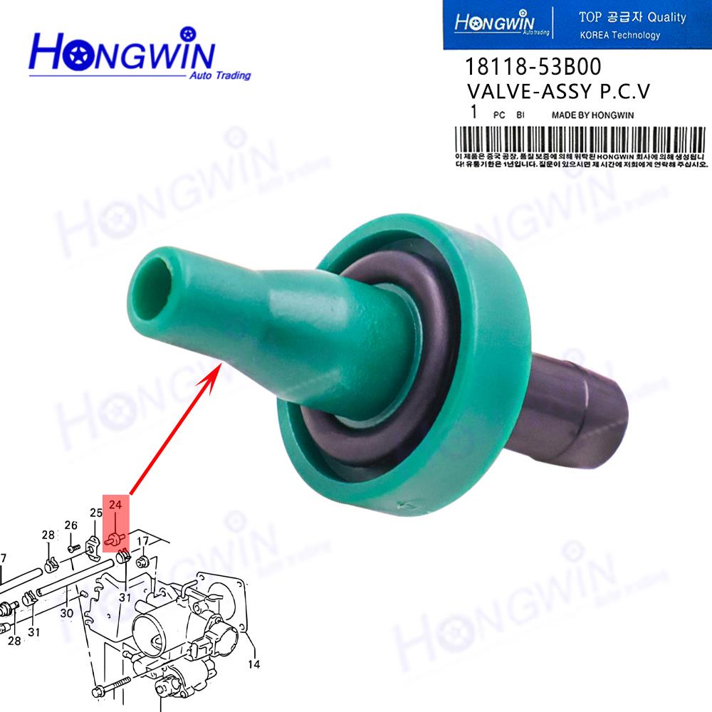 1PC 18118-53B00 Positive Crankcase Ventilation PCV Valve For Suzuki Cultus Crescent Escudo Esteem Sidekick Swift Vitara Ventilation Valves 4