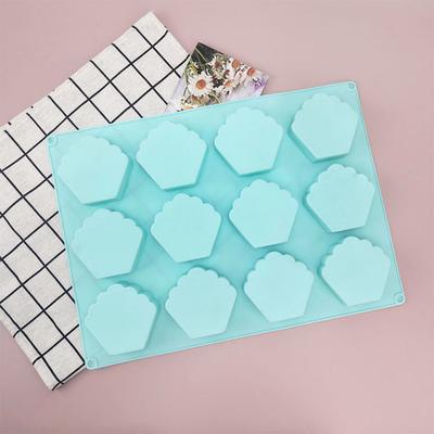 12 Anche piccole torte Fai da te Cartone animato Torta di riso Stampo in silicone per uova al vapore Stampo per alimenti per bambini