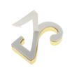 Golden Metal Digit Door Numbers Sign Plate DIY Mailbox House Outdoor 1