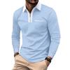 Modische Herren Langarm-Sweatshirts Poloshirts Half-Zip Slim-Fit Langarm-T-Shirts mit Kragen Herren Hoodies