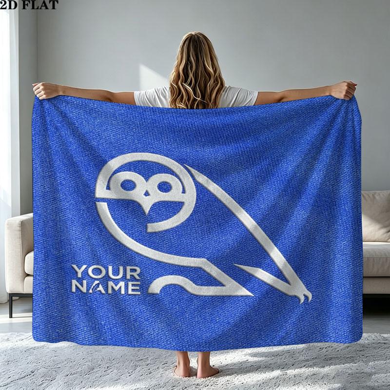 1PC Sheffield Wednesday Football Club Custom Name Patterned Flannel Blanket Suitable For All Seasons for Home Decor Warmth and Comfort Gifts Holiday P
